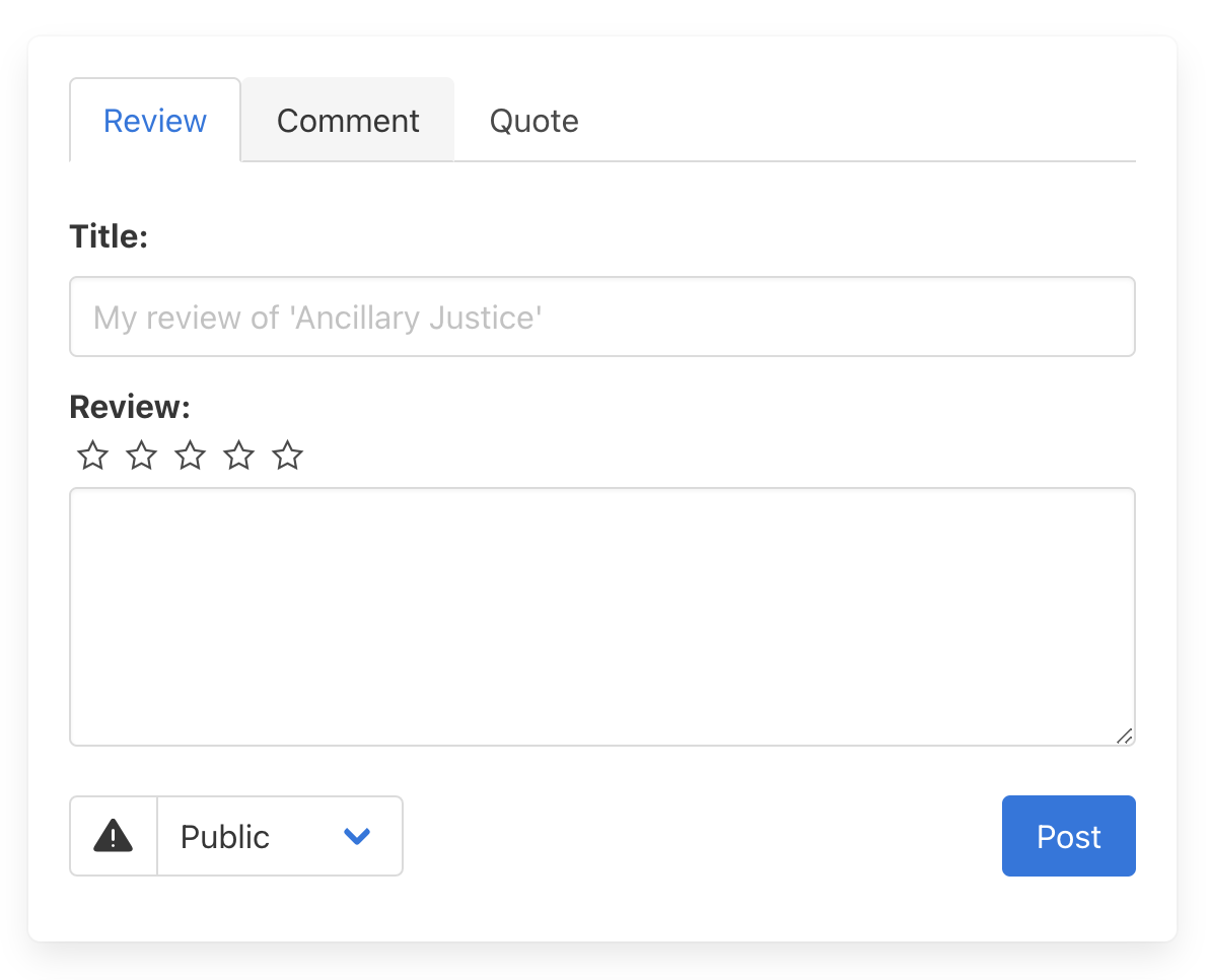 The compose status box